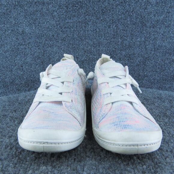 ROXY Women Sneaker Shoes Pink Fabric Slip On Size 4 Medium - Picture 2 of 10